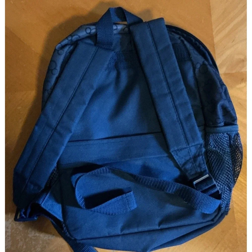 Disney 100th‎ Anniversary ful Blue Mickey Mouse Backpack Sketch Design EUC 04